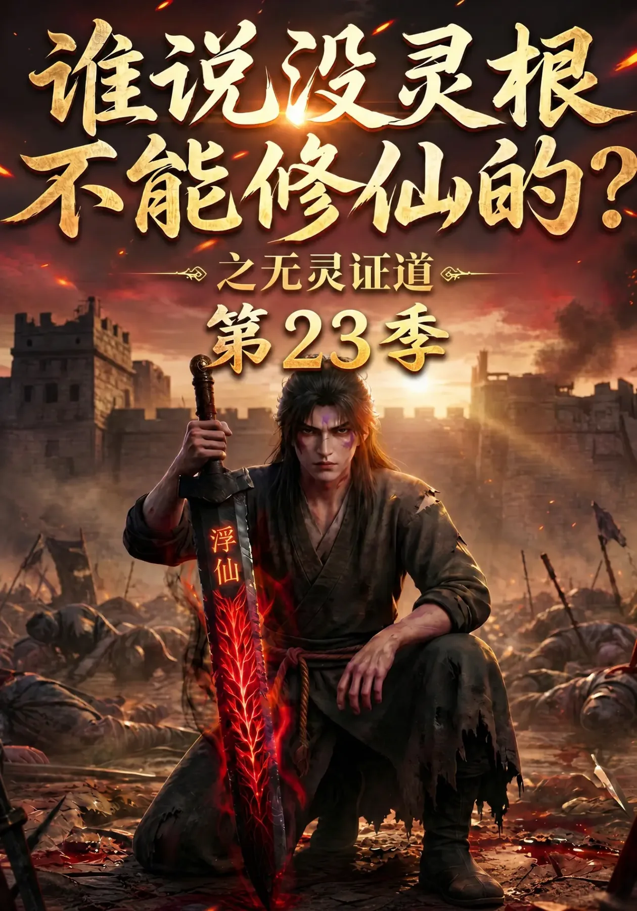 《谁说没灵根不能修仙的？之无灵证道第23季》AI漫剧封面