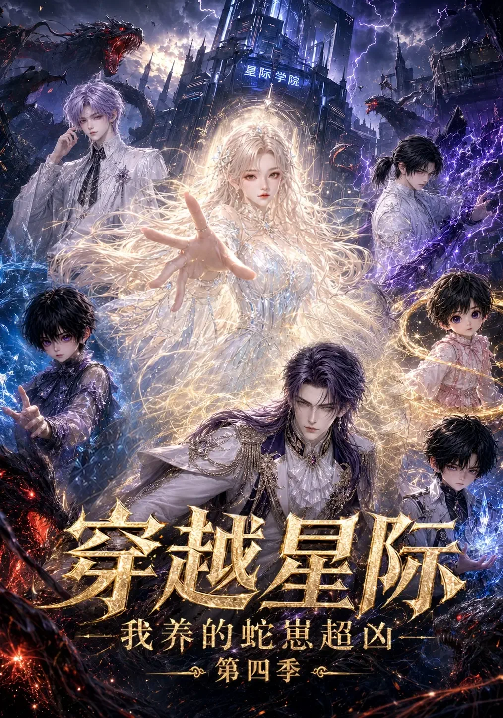 《穿越星际：我养的蛇崽超凶第四季》AI漫剧封面